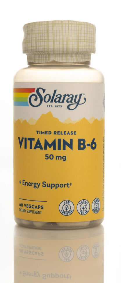 Solaray Vitamin B-6 50mg  60 Capsules