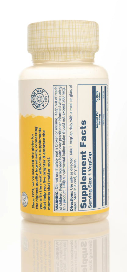 Solaray Iodine 500mcg 30 Capsules