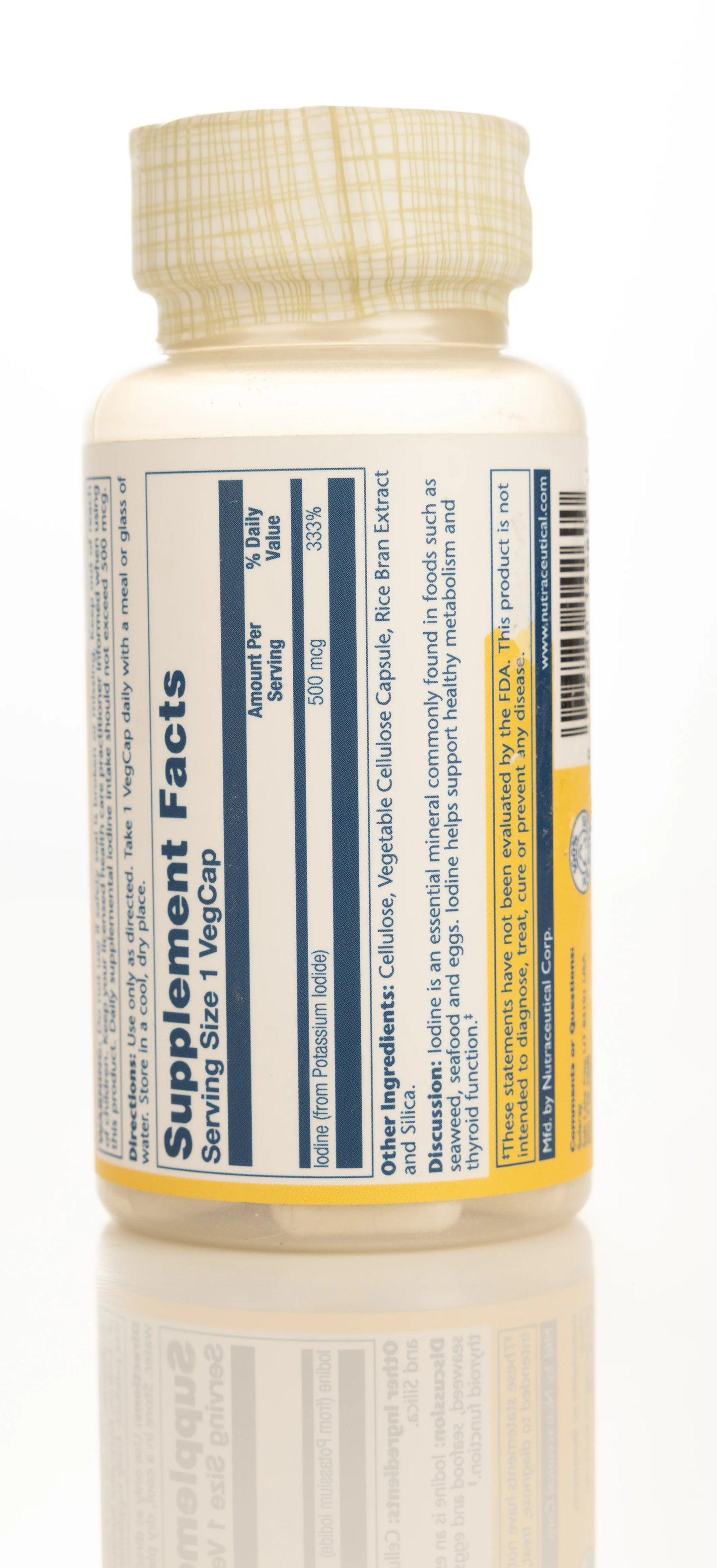 Solaray Iodine 500mcg 30 Capsules