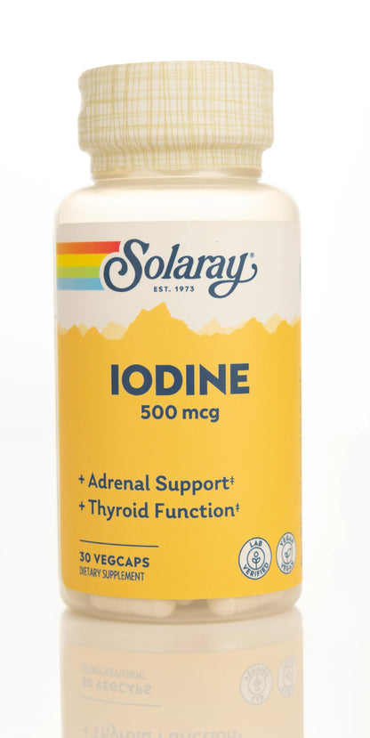 Solaray Iodine 500mcg 30 Capsules