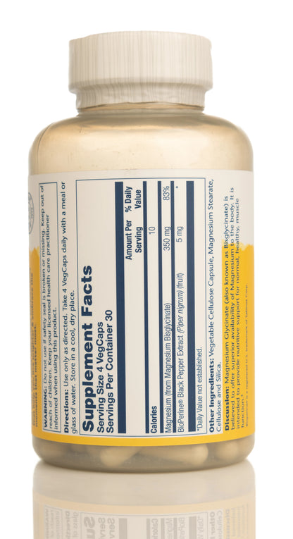 Solaray Magnesium Glycinate 350mg 120 Capsules
