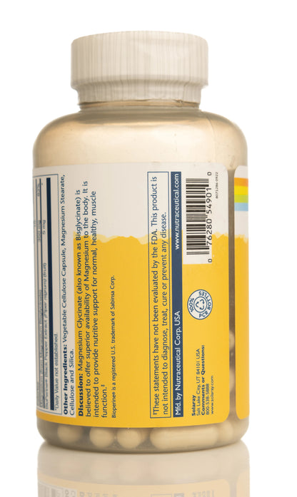 Solaray Magnesium Glycinate 350mg 120 Capsules