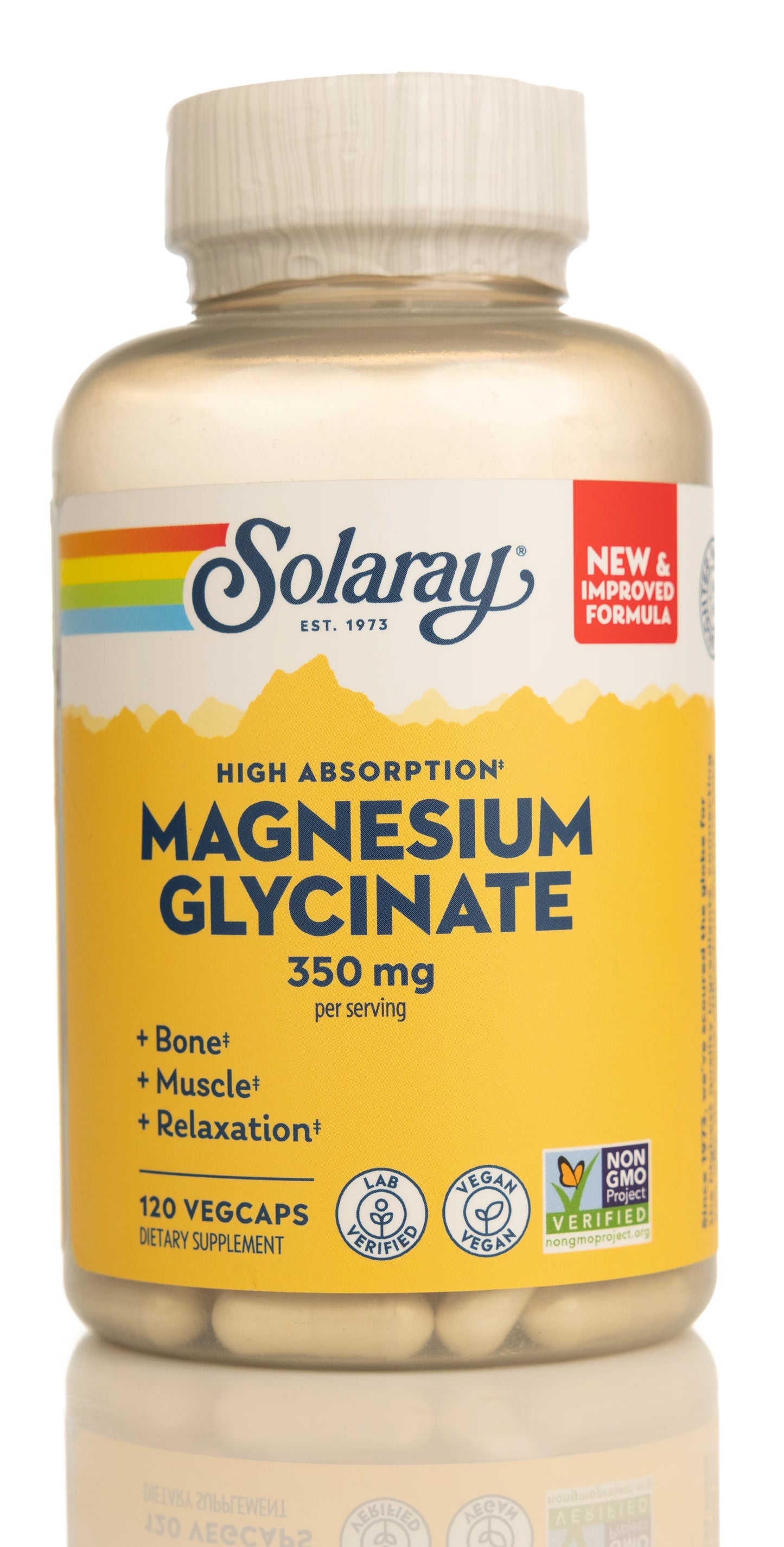Solaray Magnesium Glycinate 350mg 120 Capsules