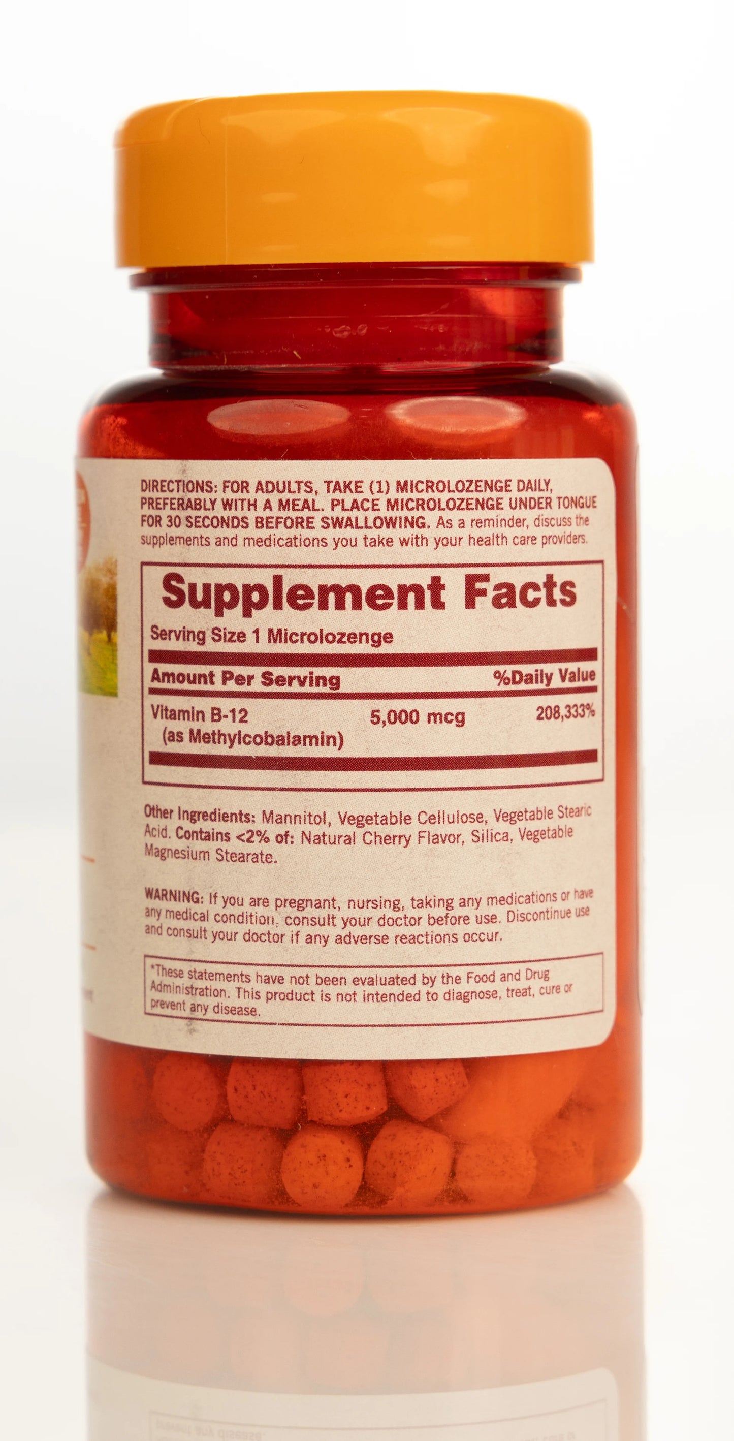 Sundown Dissolvable B12 5000MCG 90 Microlozenges