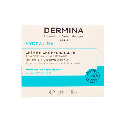 Dermina Hydralina Moisturizing Rich Cream 50 Ml