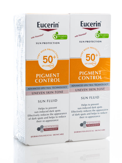Eucerin Sun Pigment Control SPF 50+ Even Skin Tone Sun Gel-Cream 50 ml 1+1 Offer Pack