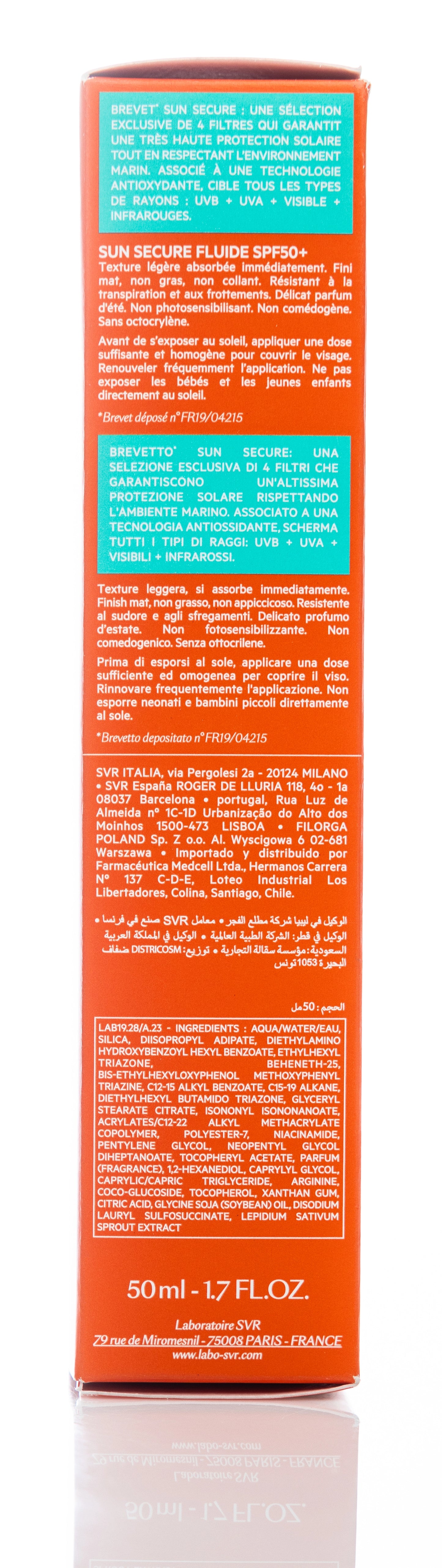 SVR Sun Secure Spf 50+ Fluid 50 ml