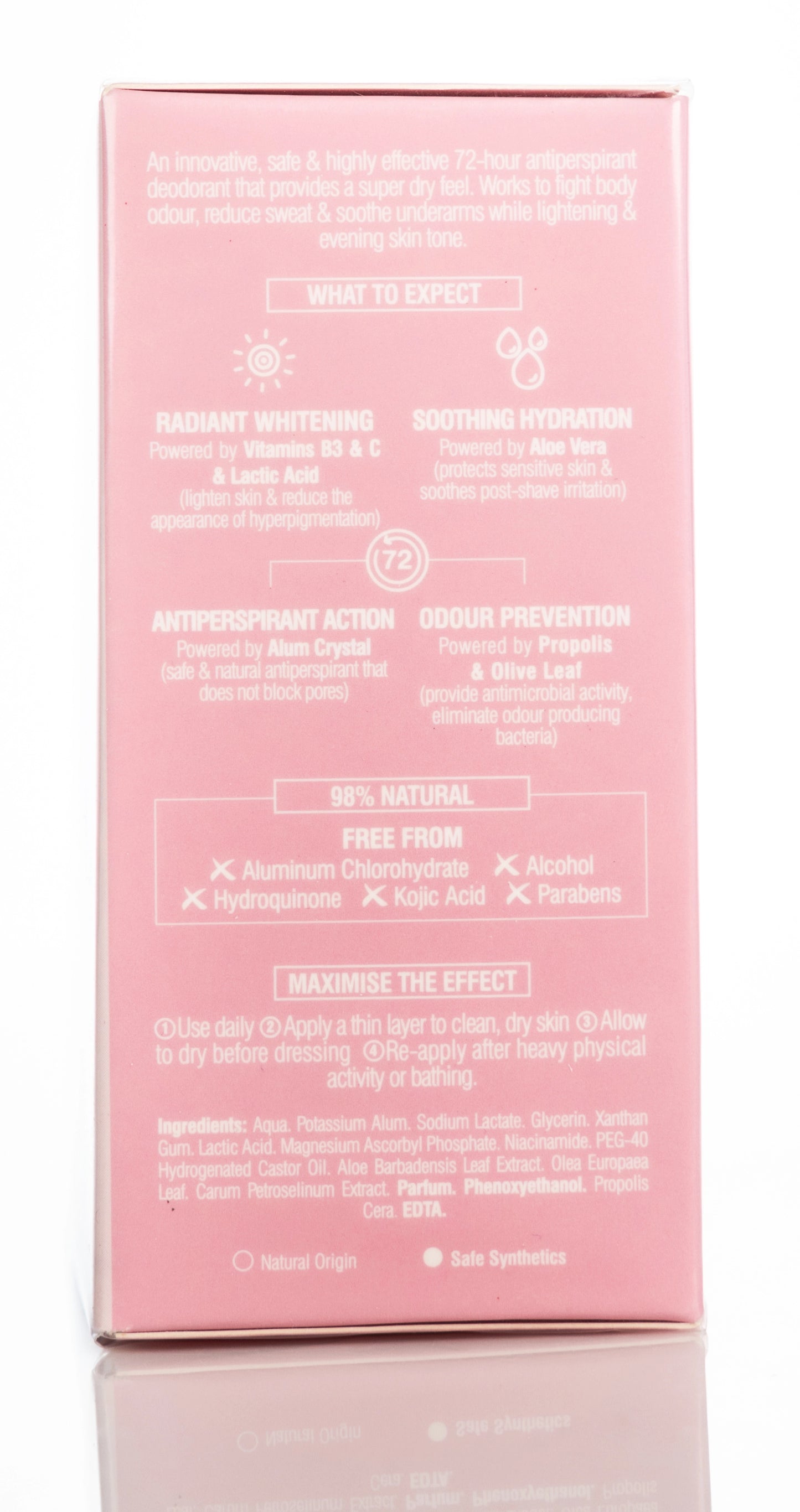 Beesline 72 Hours Whitening Roll On Deo Super Dry Jouri Rose 50 Ml 1+1 Offer Pack