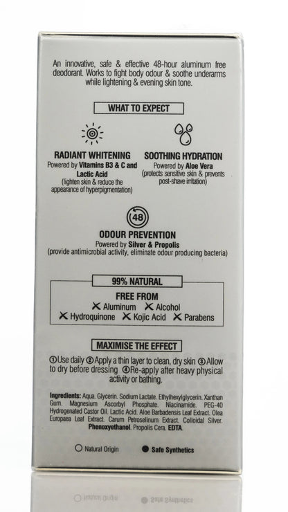 Beesline 48 Hours Men Whitening Roll On Deo Zero Aluminum Silver Power 50 Ml [Fragrance Free] 1+1 Offer Pack