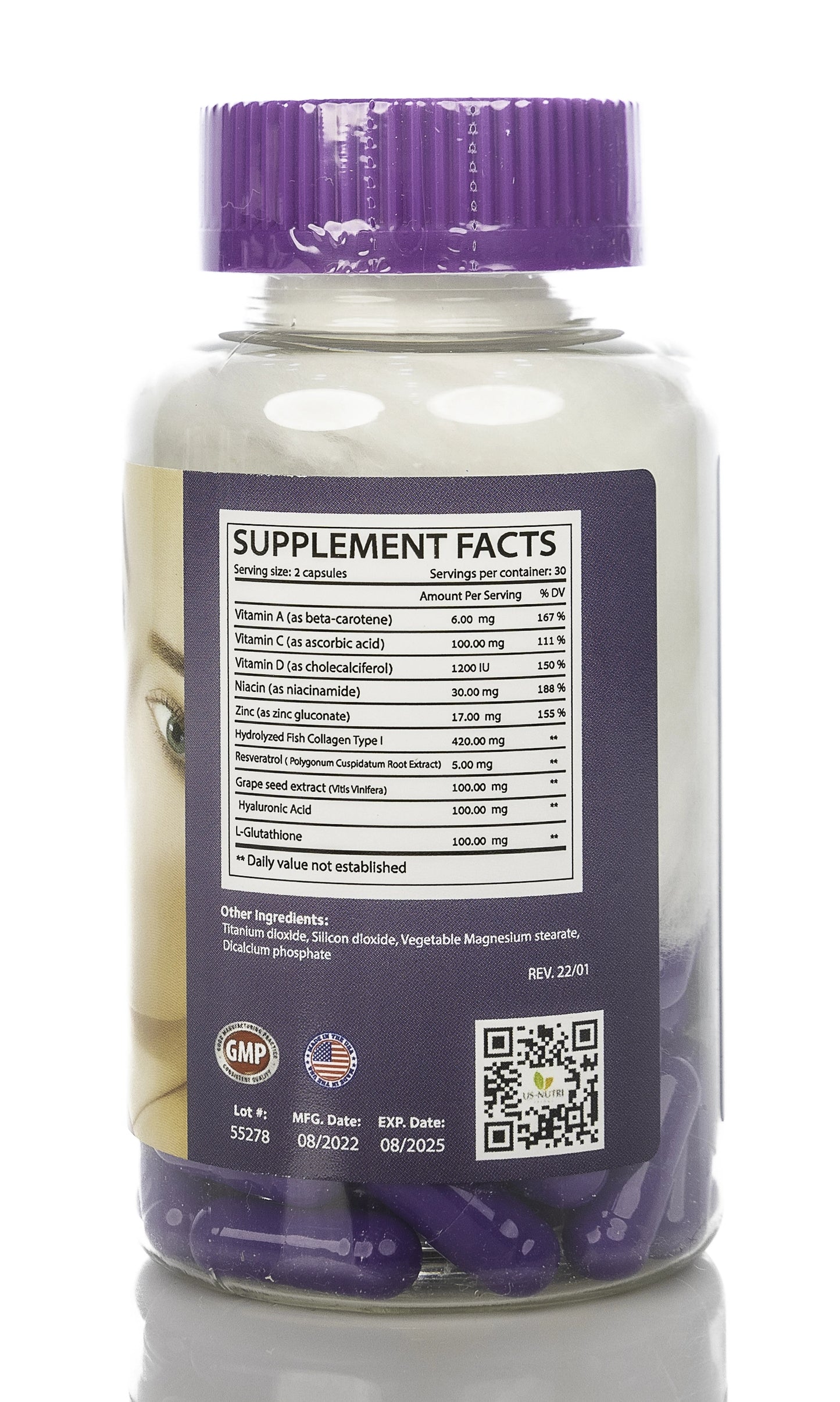 Pearl Skin Collagen Booster Skin and Nails 60 Capsules