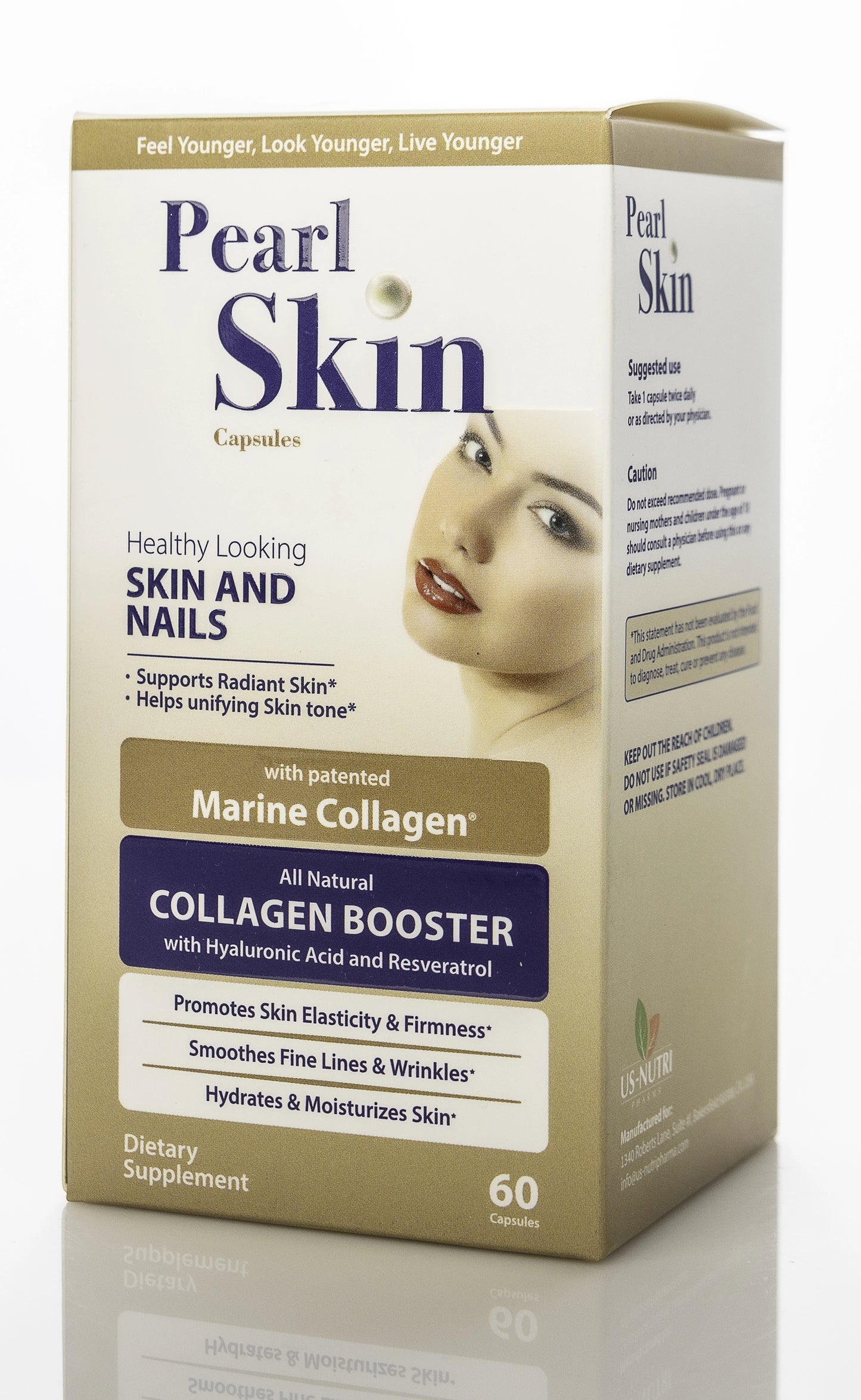 Pearl Skin Collagen Booster Skin and Nails 60 Capsules