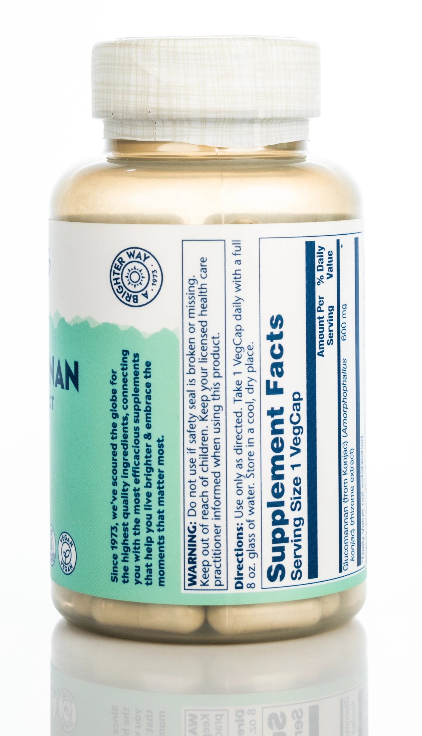 Solaray Glucomannan 600mg 100 Capsules