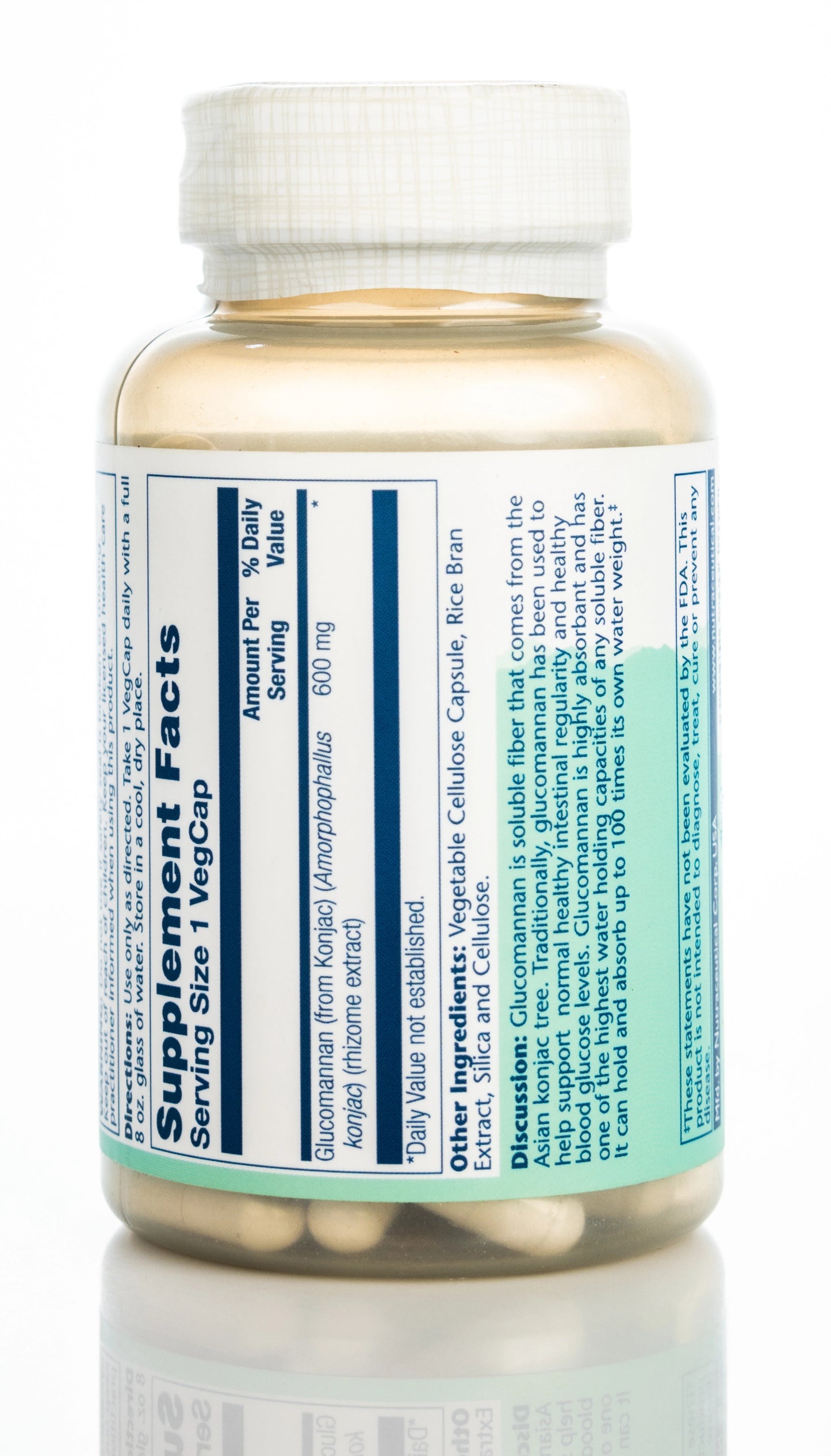 Solaray Glucomannan 600mg 100 Capsules