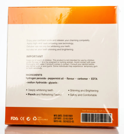 Defuber Teeth Whitening Pen [10% Hydrogen Peroxide] Peach