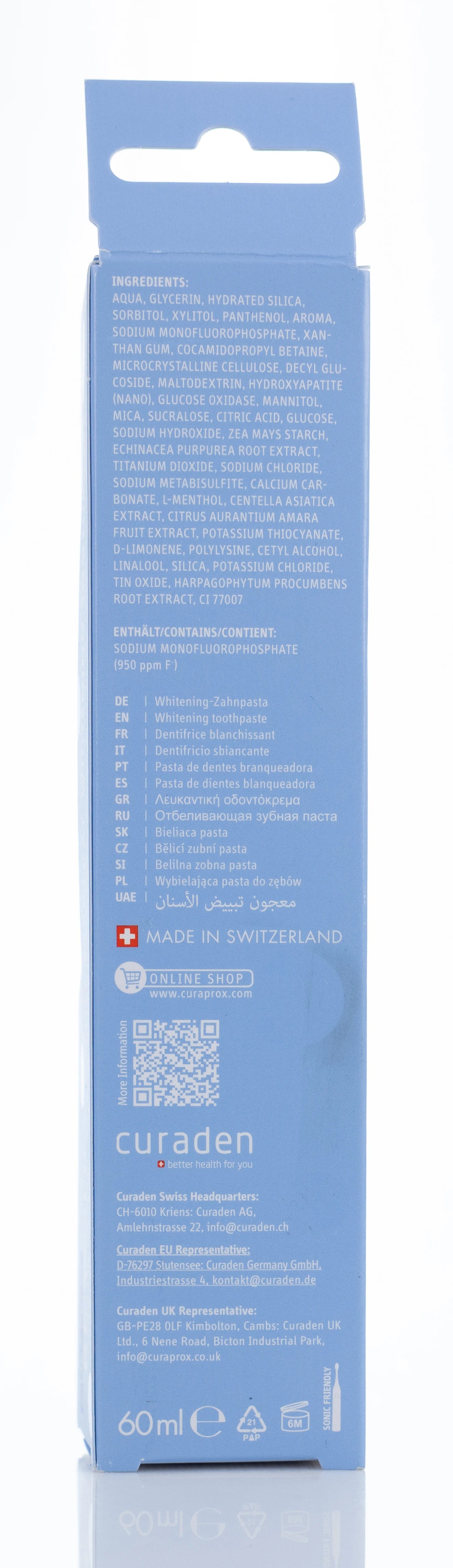Curaprox Be You Whitening Toothpaste 60Ml[Blackberry]