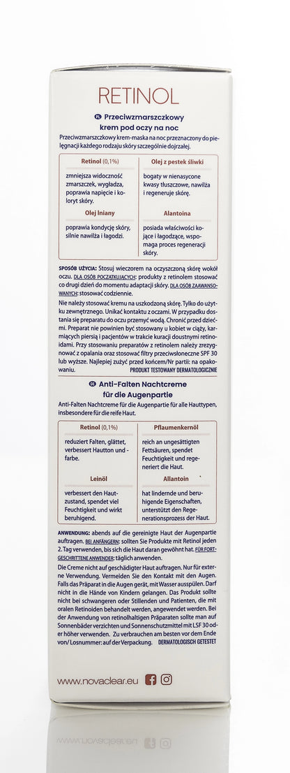 Novaclear Retinol Rejuvenating Night Eye Cream 15 Ml