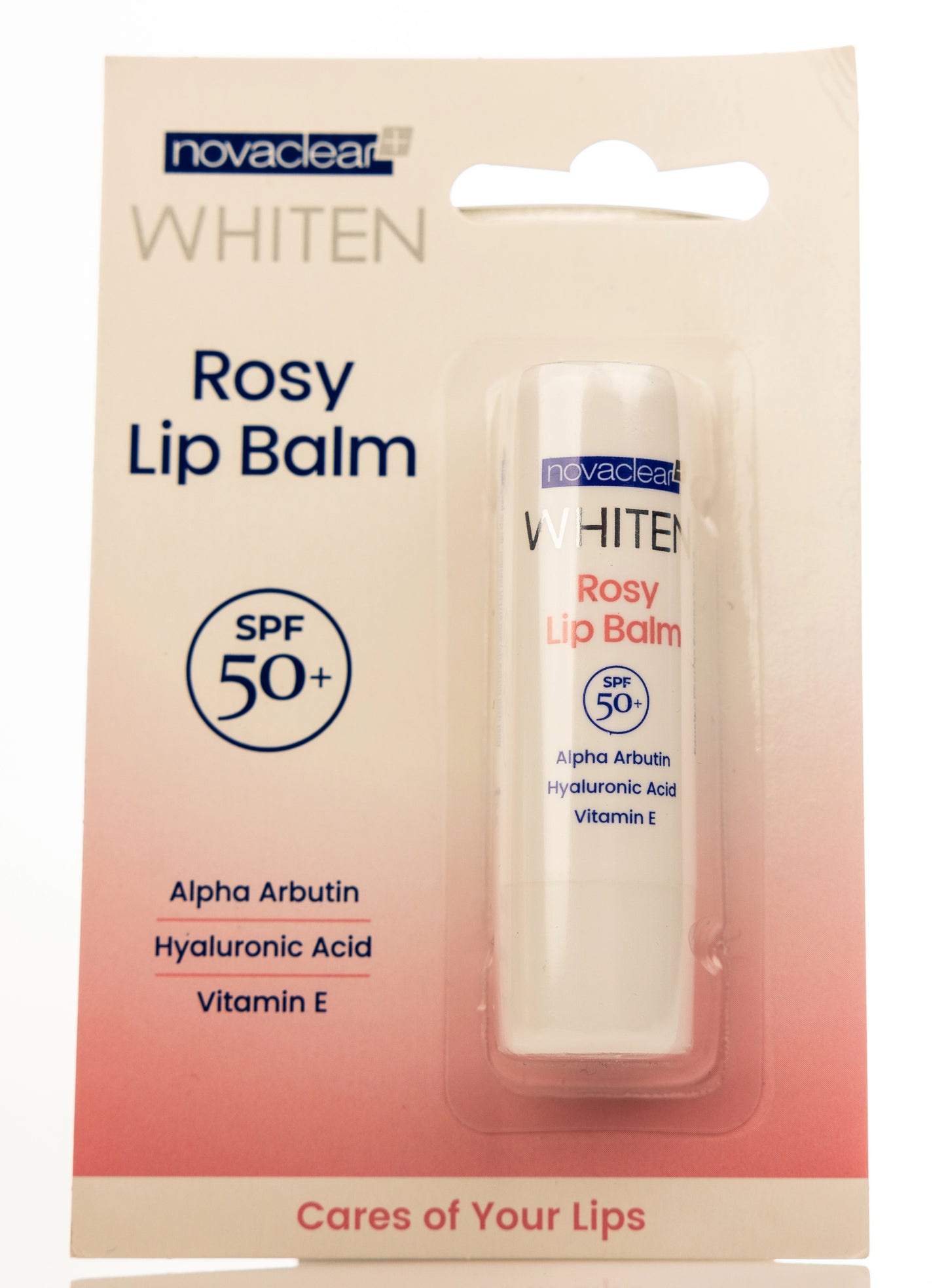 Novaclear White Rosy Lip Balm Spf 50/4.9 Gm