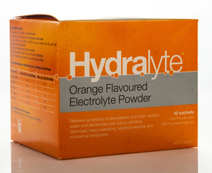 Hydralyte Orange Sachet 10X4.9 gm