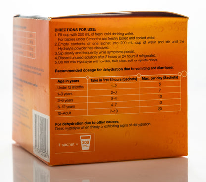 Hydralyte Orange Sachet 10X4.9 gm