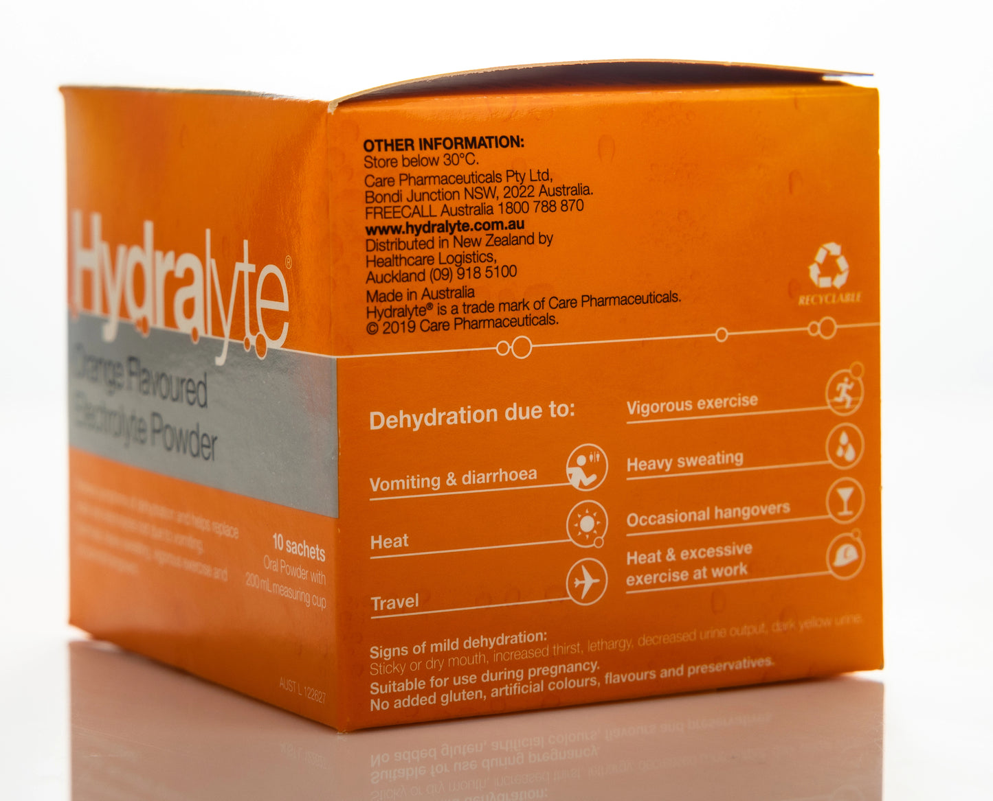 Hydralyte Orange Sachet 10X4.9 gm