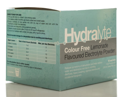 Hydralyte Lemonade Sachet 10X4.9 gm