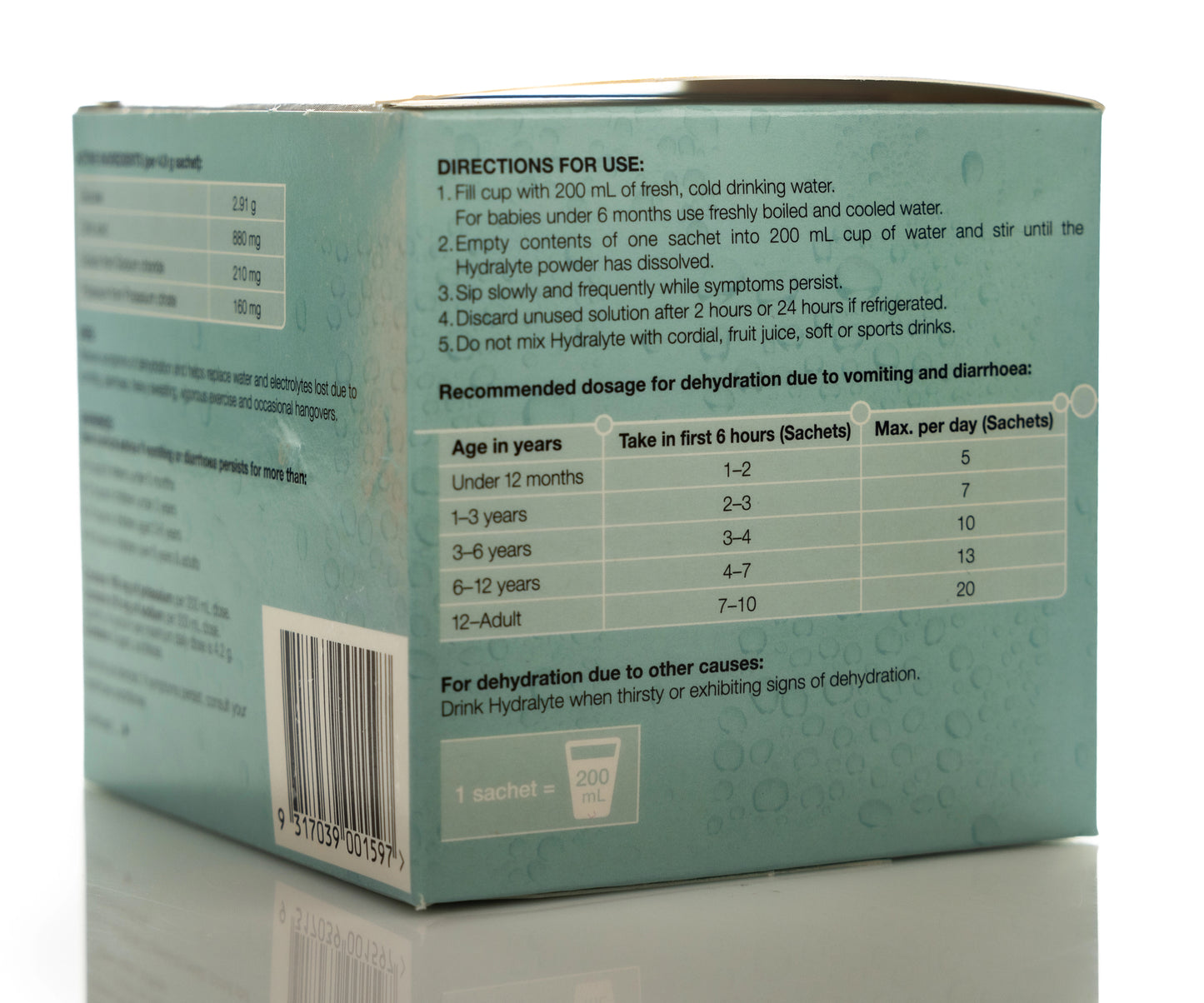 Hydralyte Lemonade Sachet 10X4.9 gm