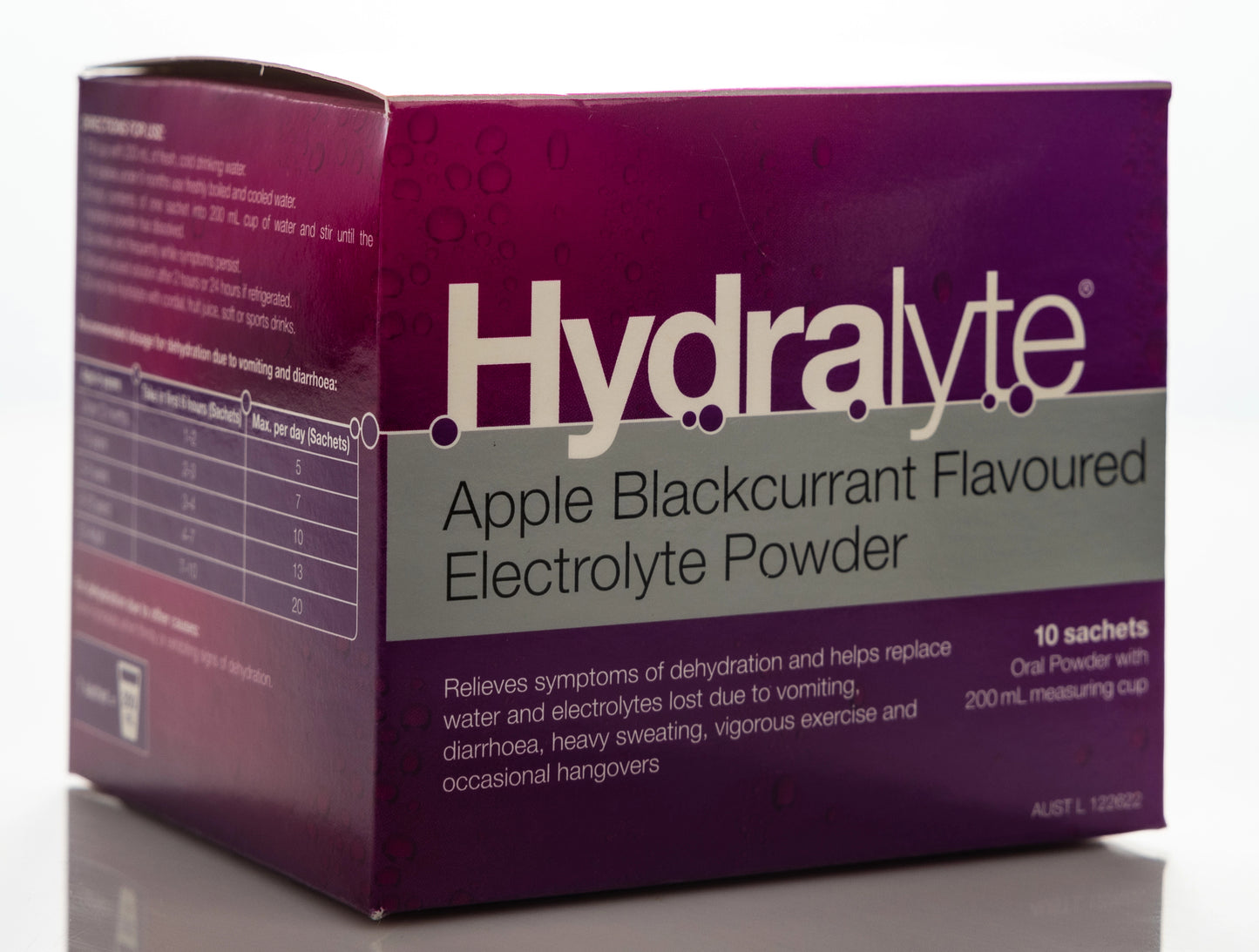Hydralyte Apple & Blackcurrant Sachet 10X4.9 gm