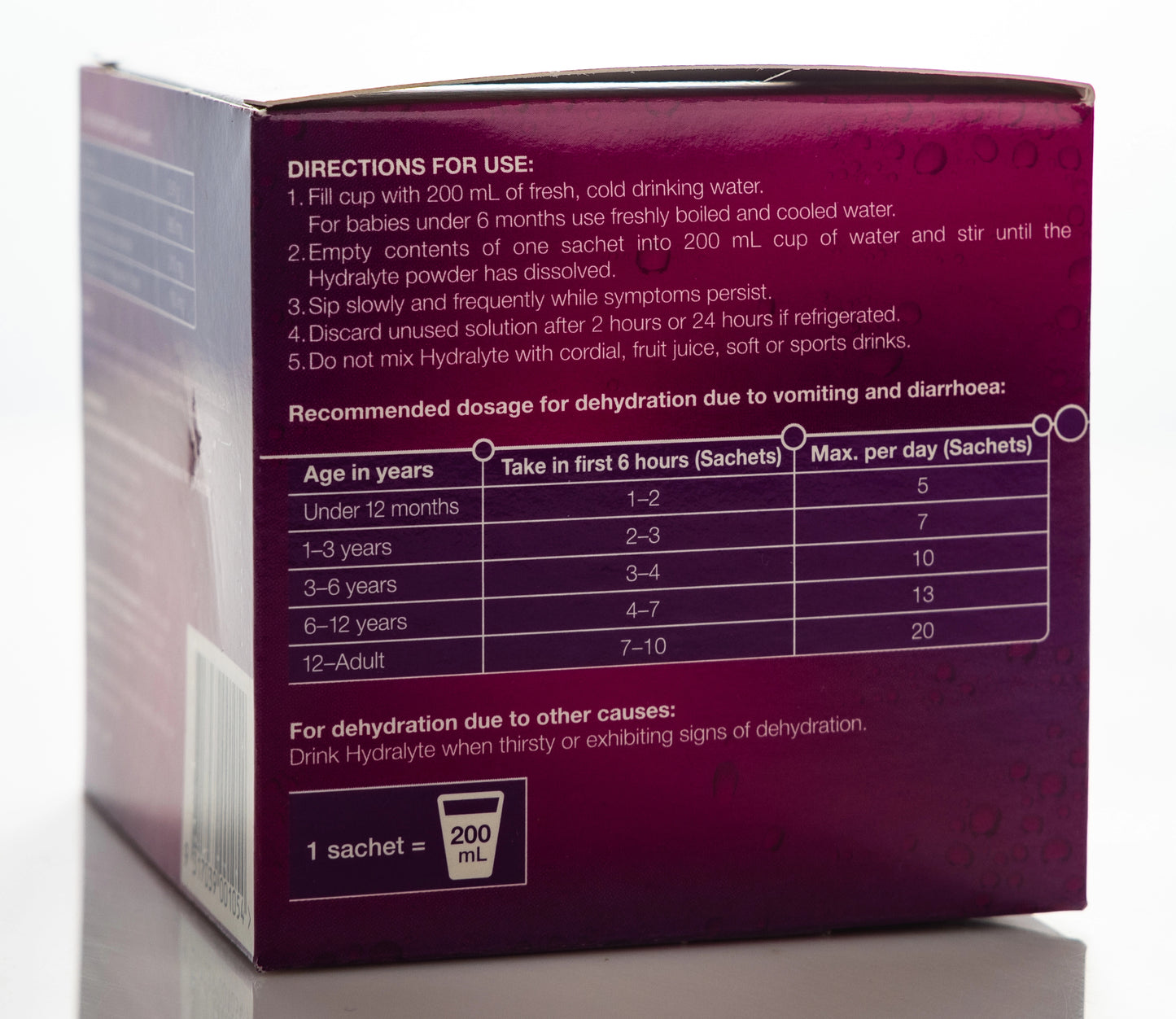 Hydralyte Apple & Blackcurrant Sachet 10X4.9 gm