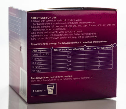 Hydralyte Apple & Blackcurrant Sachet 10X4.9 gm