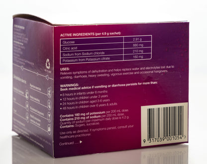 Hydralyte Apple & Blackcurrant Sachet 10X4.9 gm