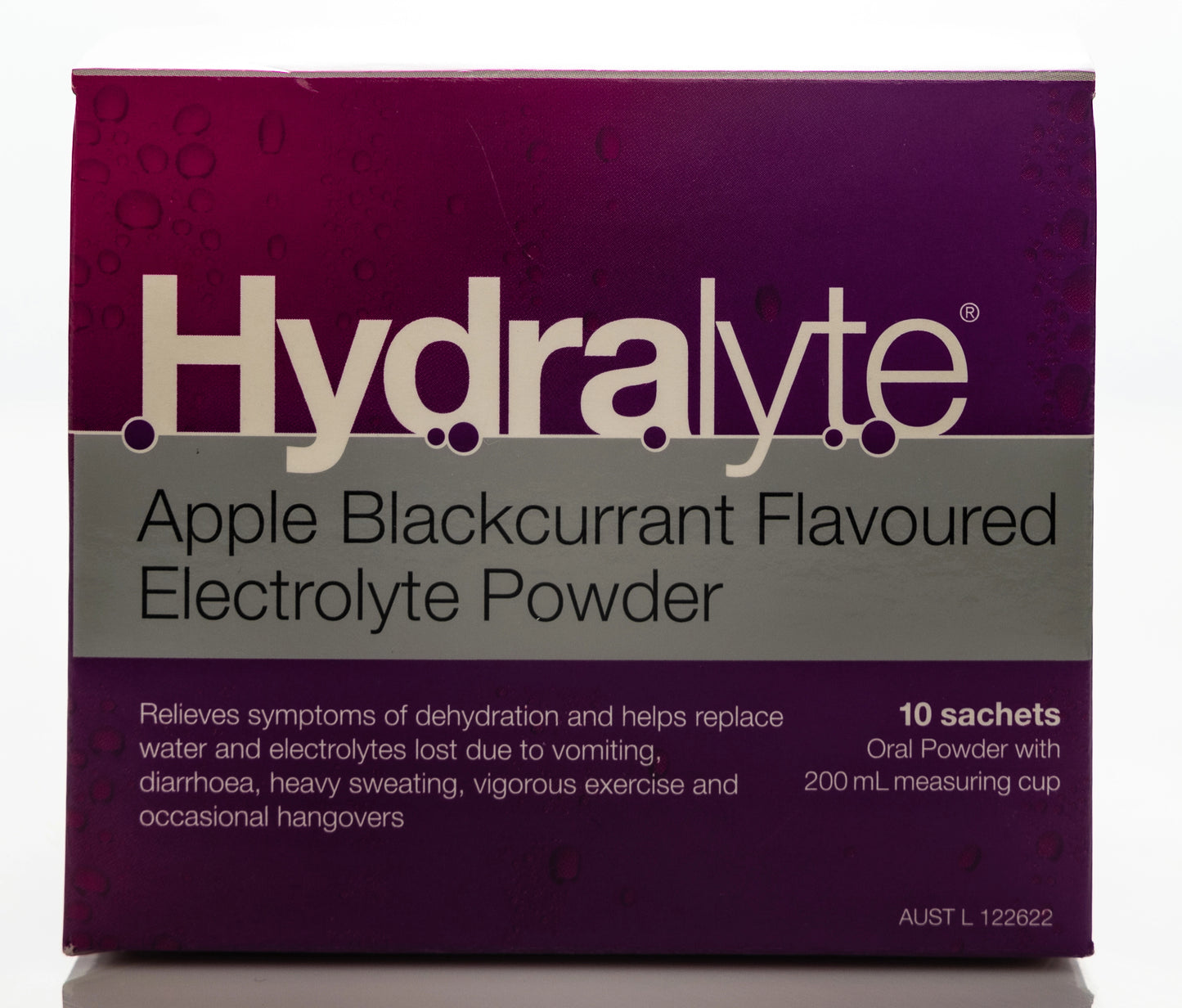 Hydralyte Apple & Blackcurrant Sachet 10X4.9 gm
