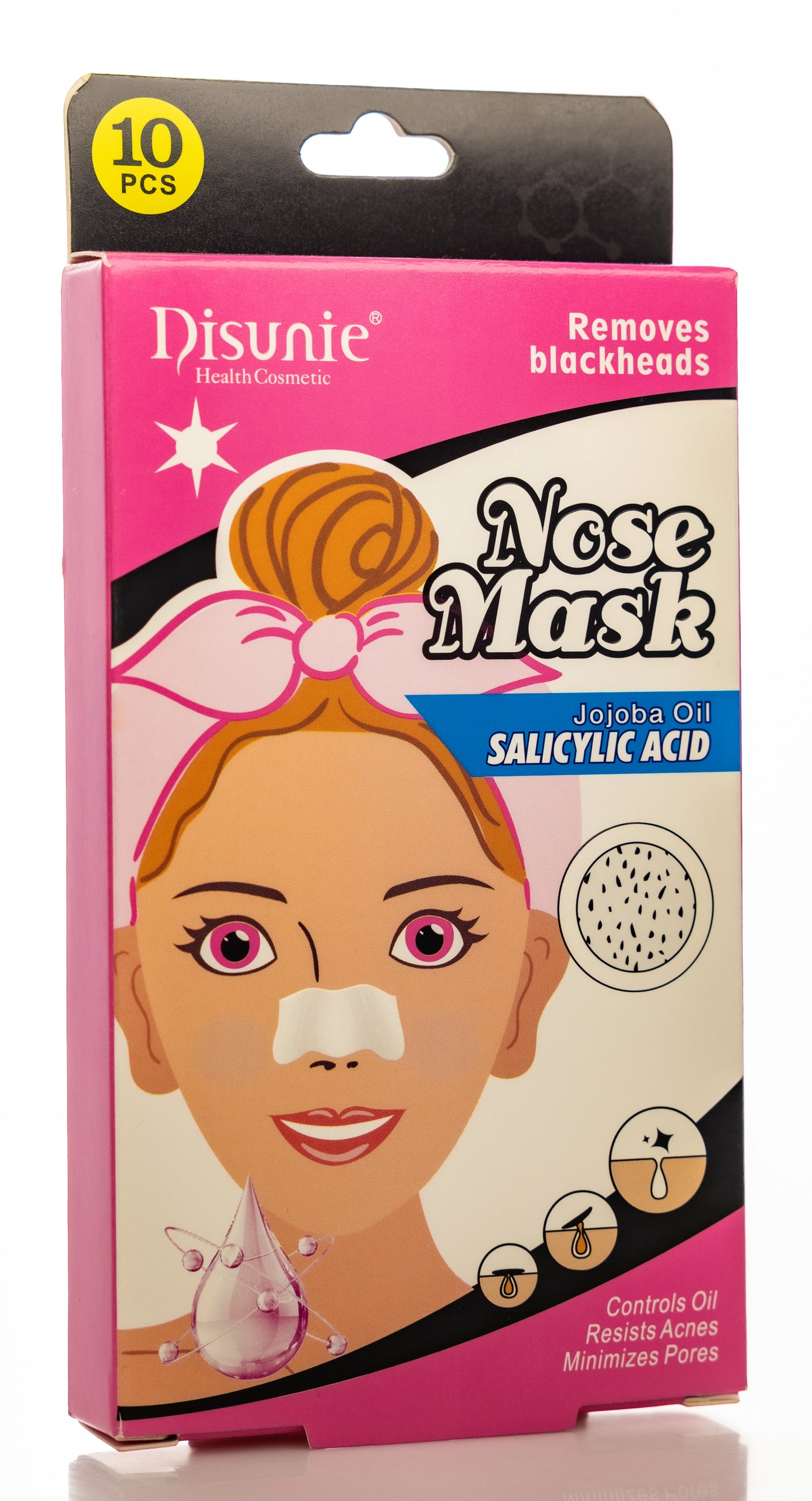 Disunie Nose Mask Bamboo Charcoal 10 Pieces