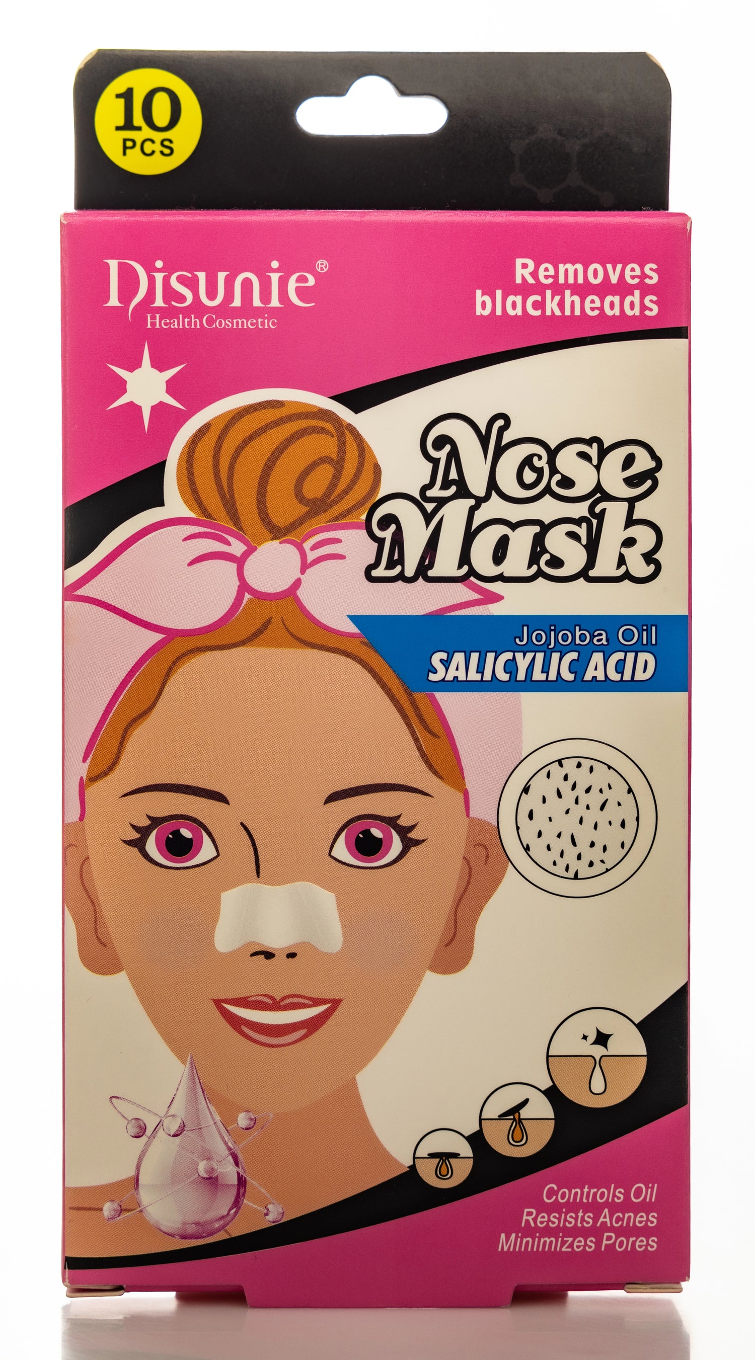 Disunie Nose Mask Bamboo Charcoal 10 Pieces