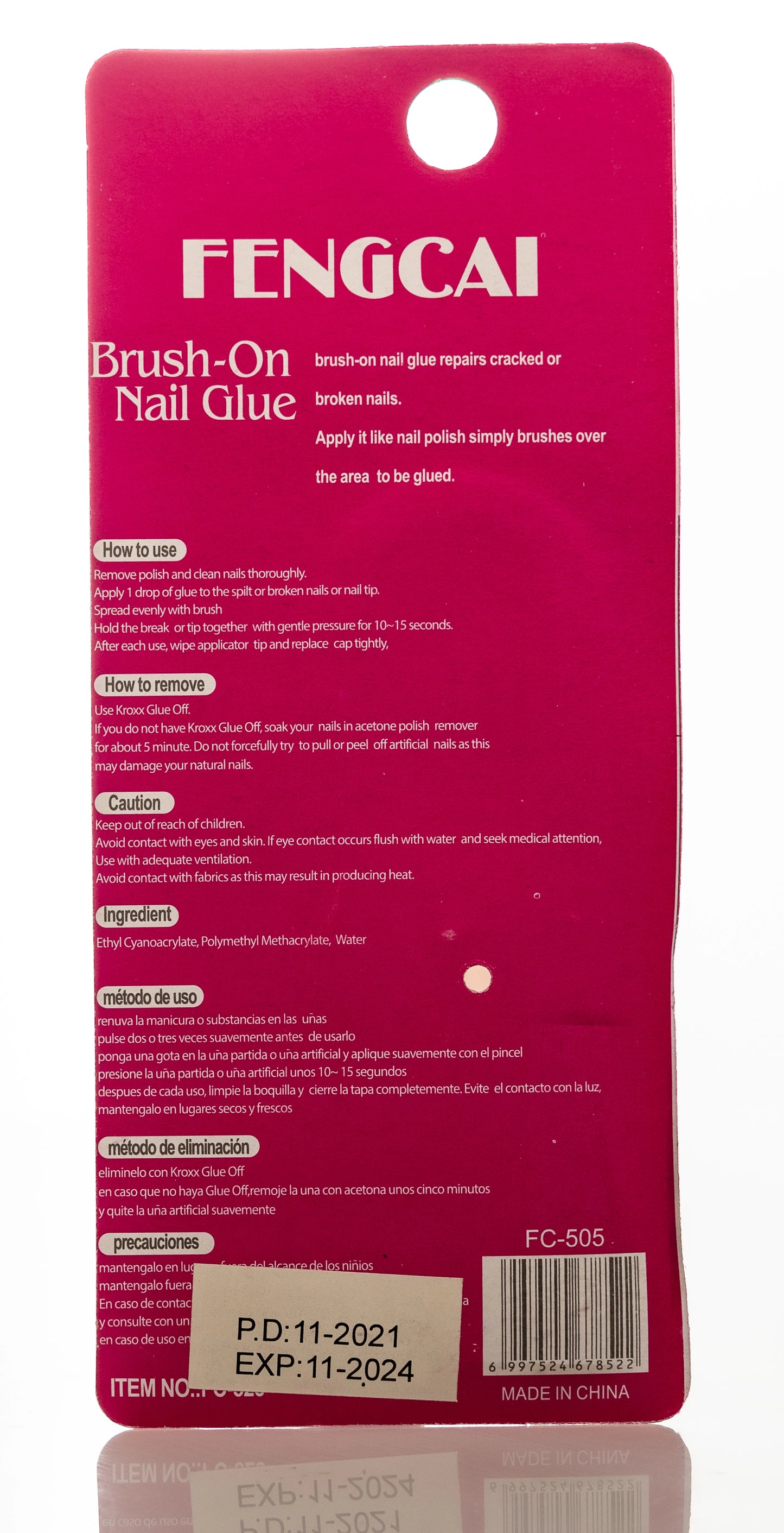 Invogue Brush On Nail Glue 10Ml