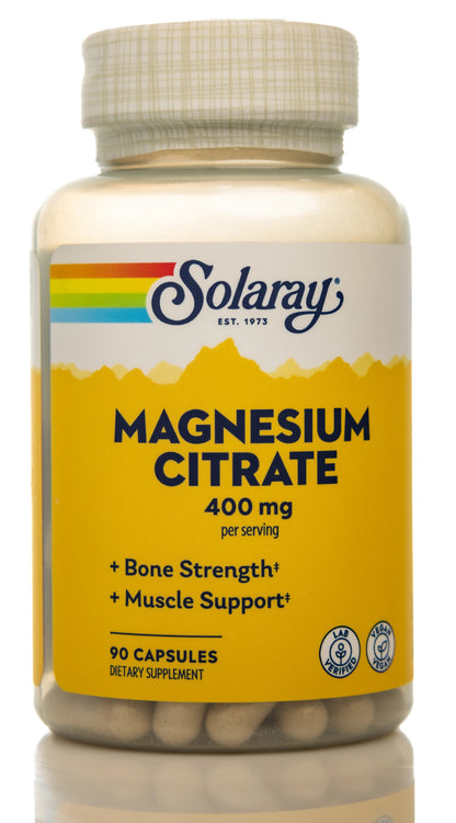 Solaray Magnesium Citrate 400mg 90 Capsules