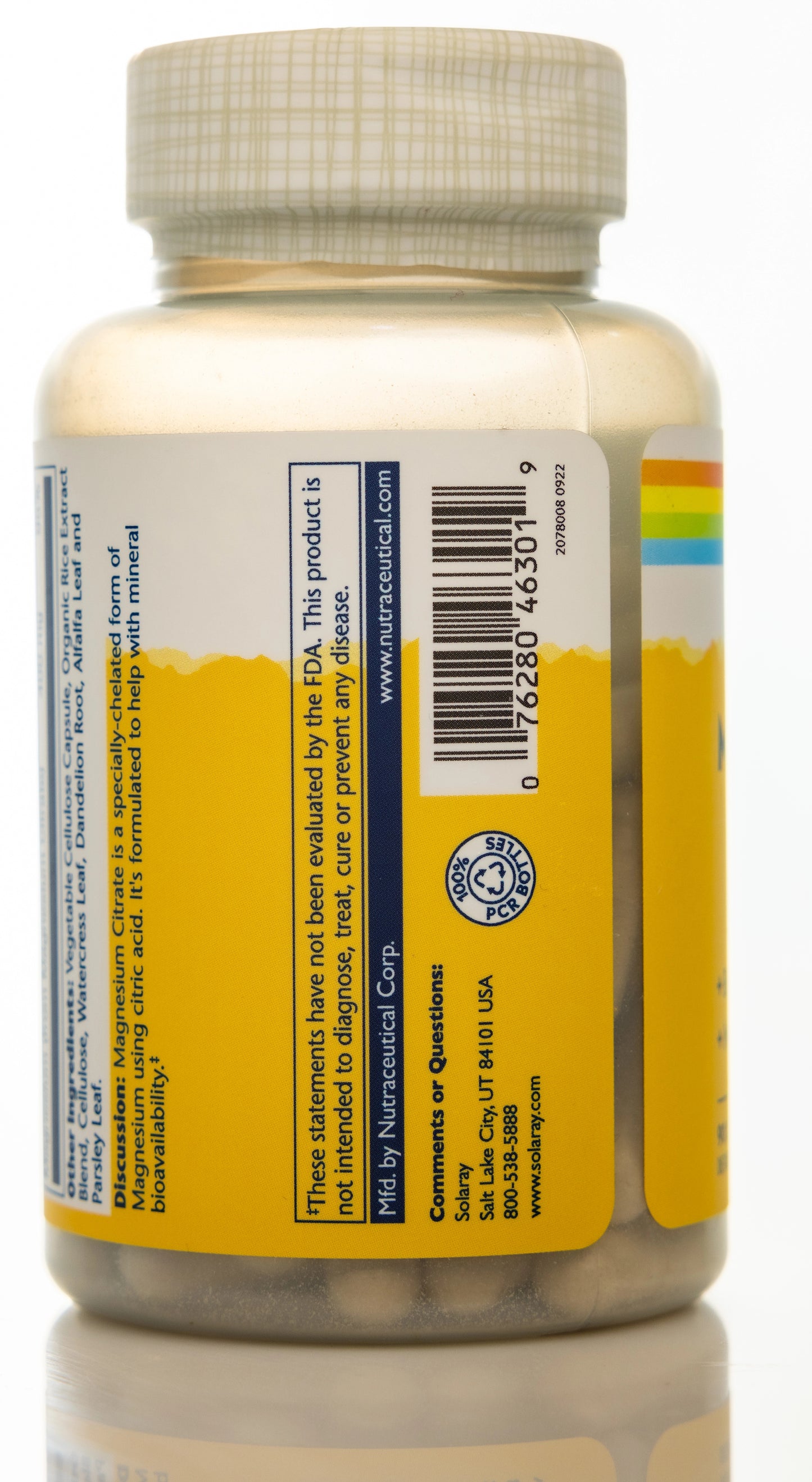 Solaray Magnesium Citrate 400mg 90 Capsules
