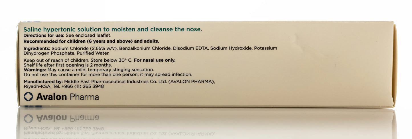 Avalon Salinose Hypertonic Nasal Spray 75Ml