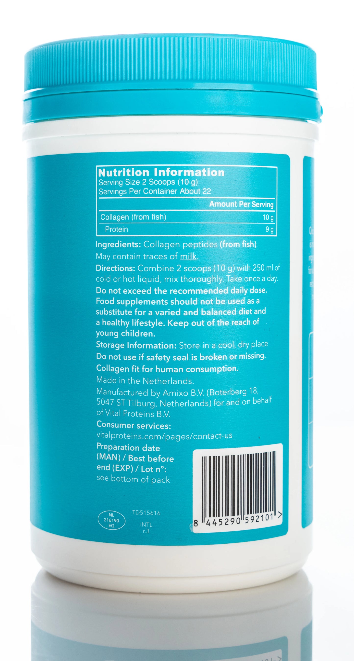 Vital Proteins Marine Collagen Peptides Unflavoured Powder 221Gm