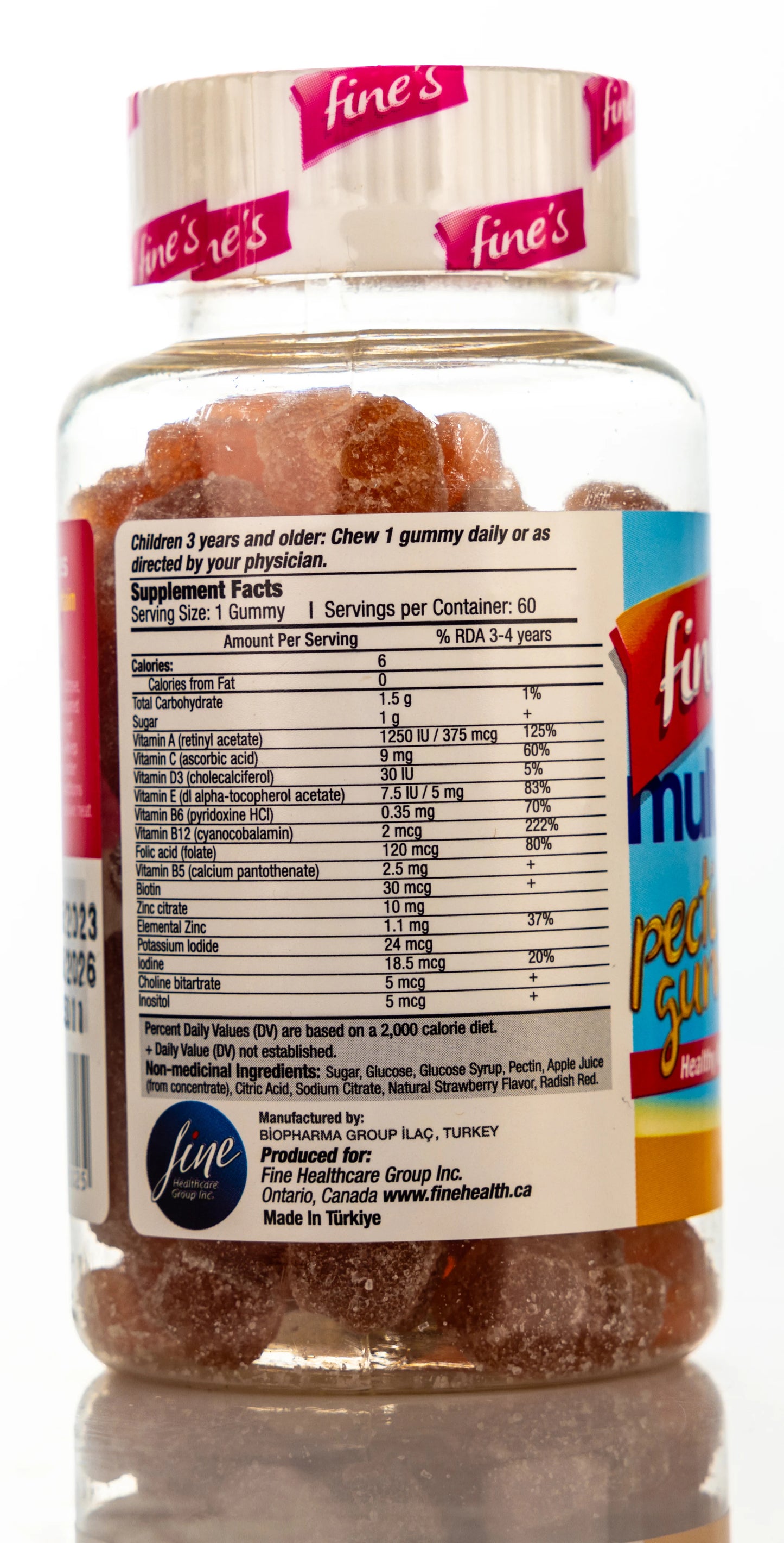 Fine's Kids multivitamin 60 Gummies