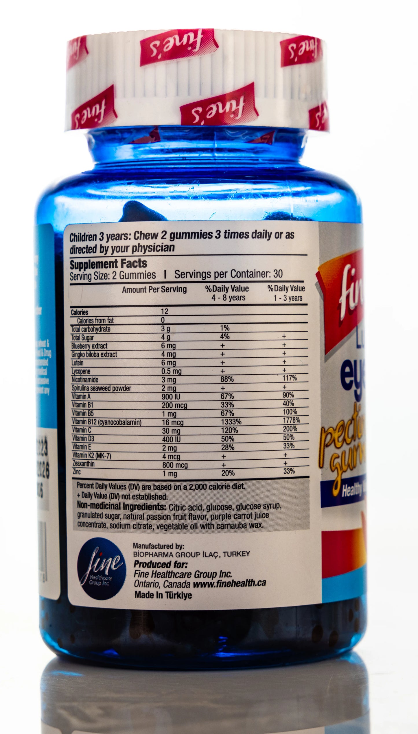 Fine's Kids Lutein+ Eyecare 60Gummies