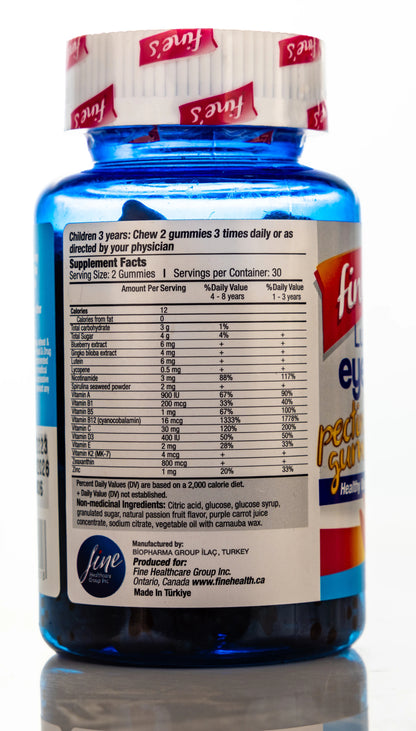 Fine's Kids Lutein+ Eyecare 60Gummies