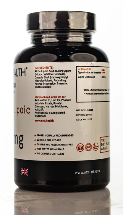 Actihealth Alpha-Lipoic Acid 400mg 60 Capsule