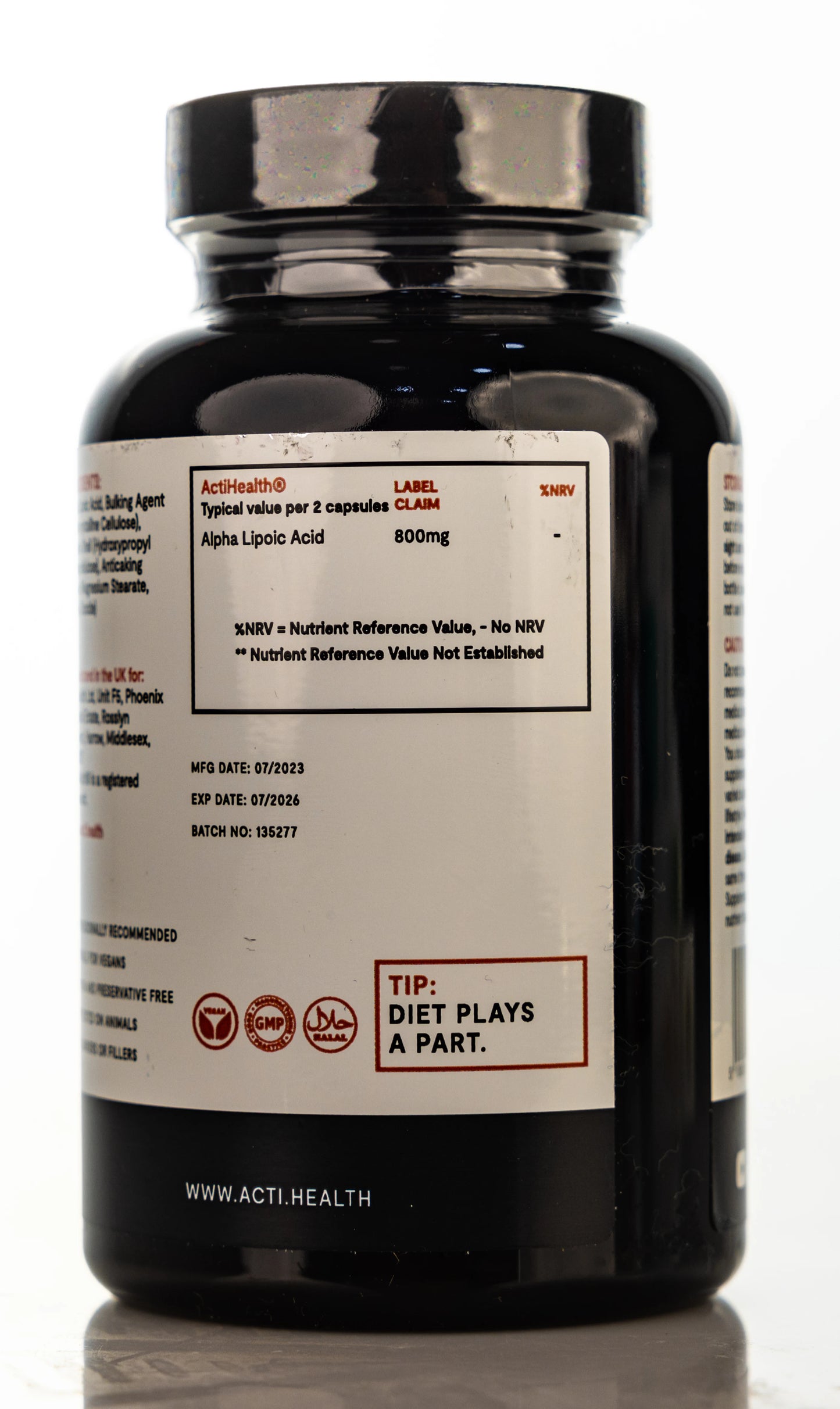 Actihealth Alpha-Lipoic Acid 400mg 60 Capsule