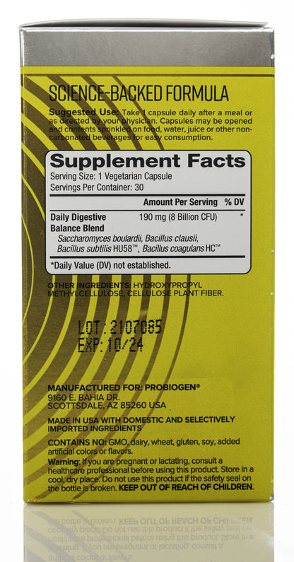 Probiogen Daily Spore Probiotic 30 Capsules