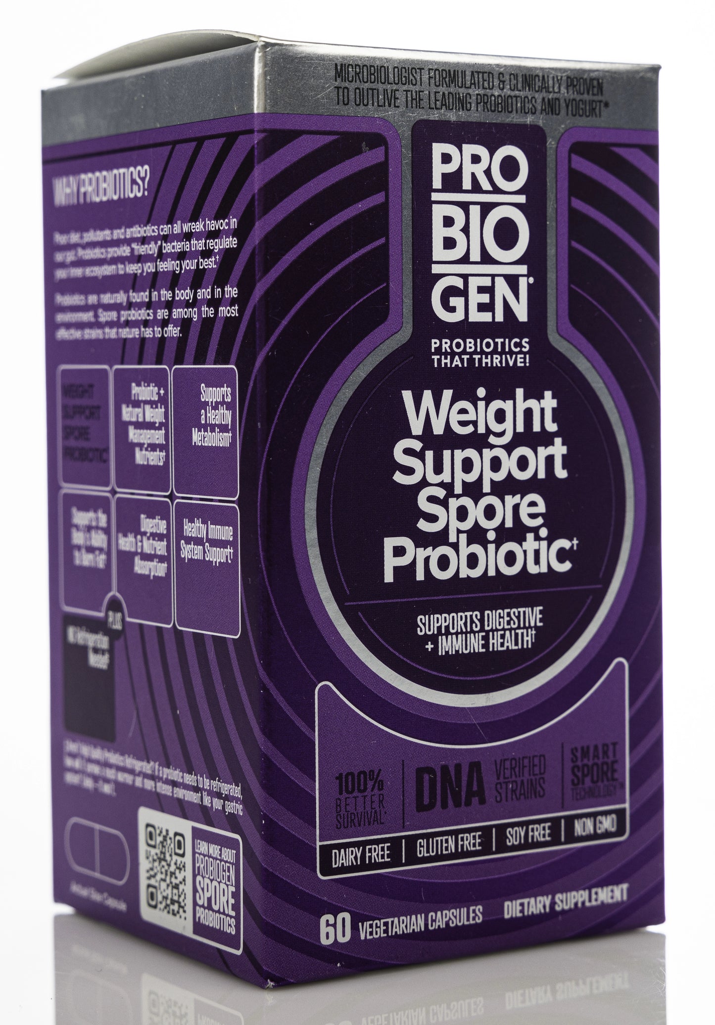Probiogen Weight Support Spore Probiotic 60 Capsules