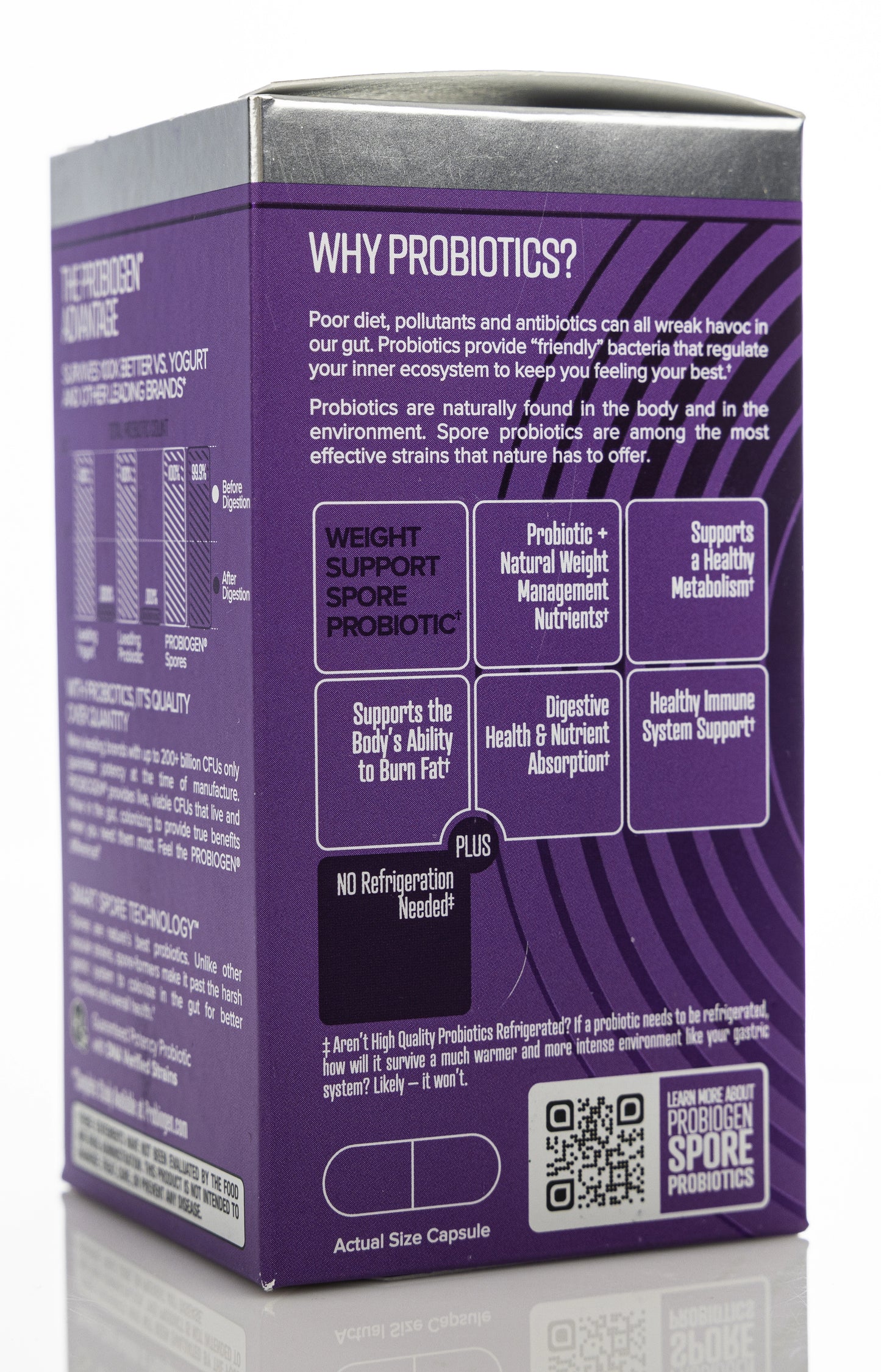 Probiogen Weight Support Spore Probiotic 60 Capsules