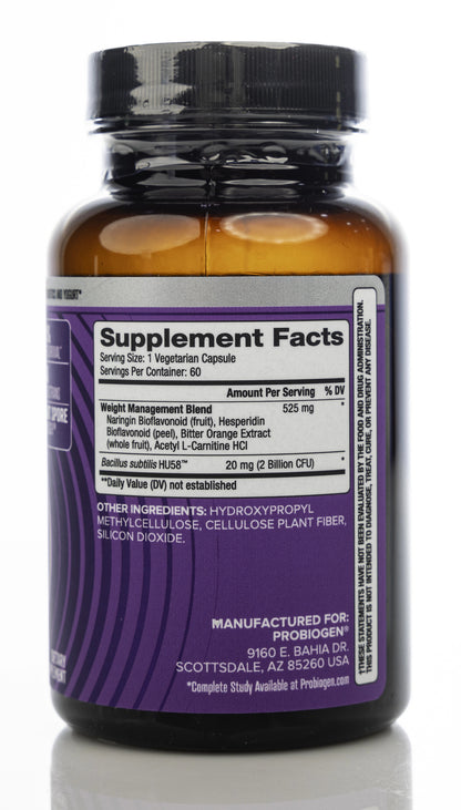 Probiogen Weight Support Spore Probiotic 60 Capsules