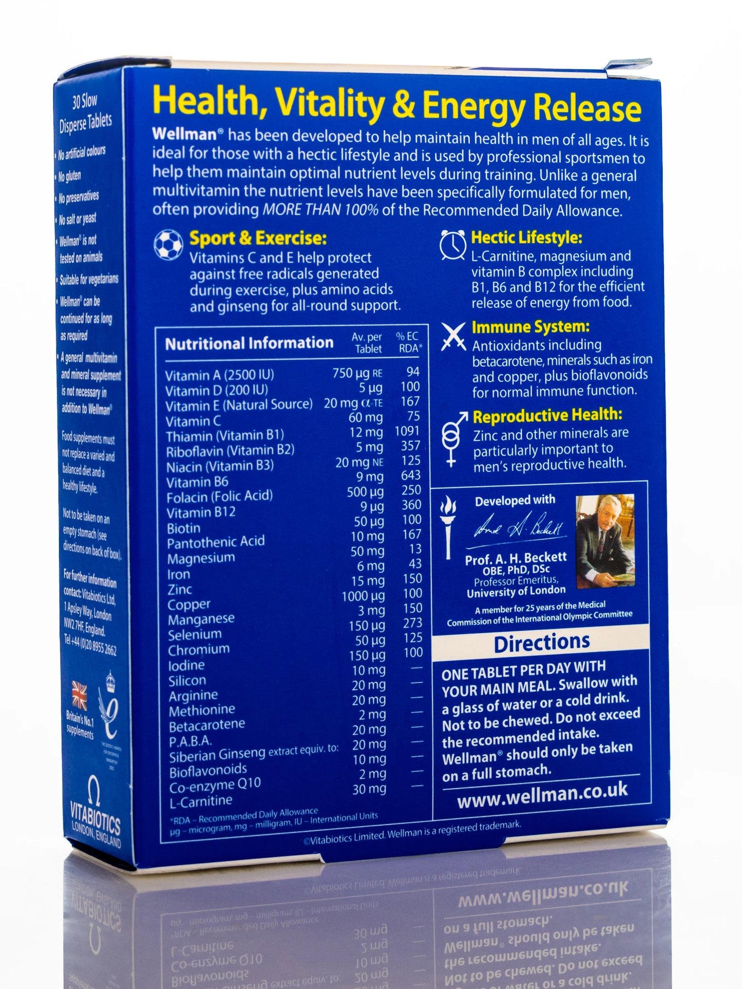 Vitabiotics Wellman Original 30 Tablets