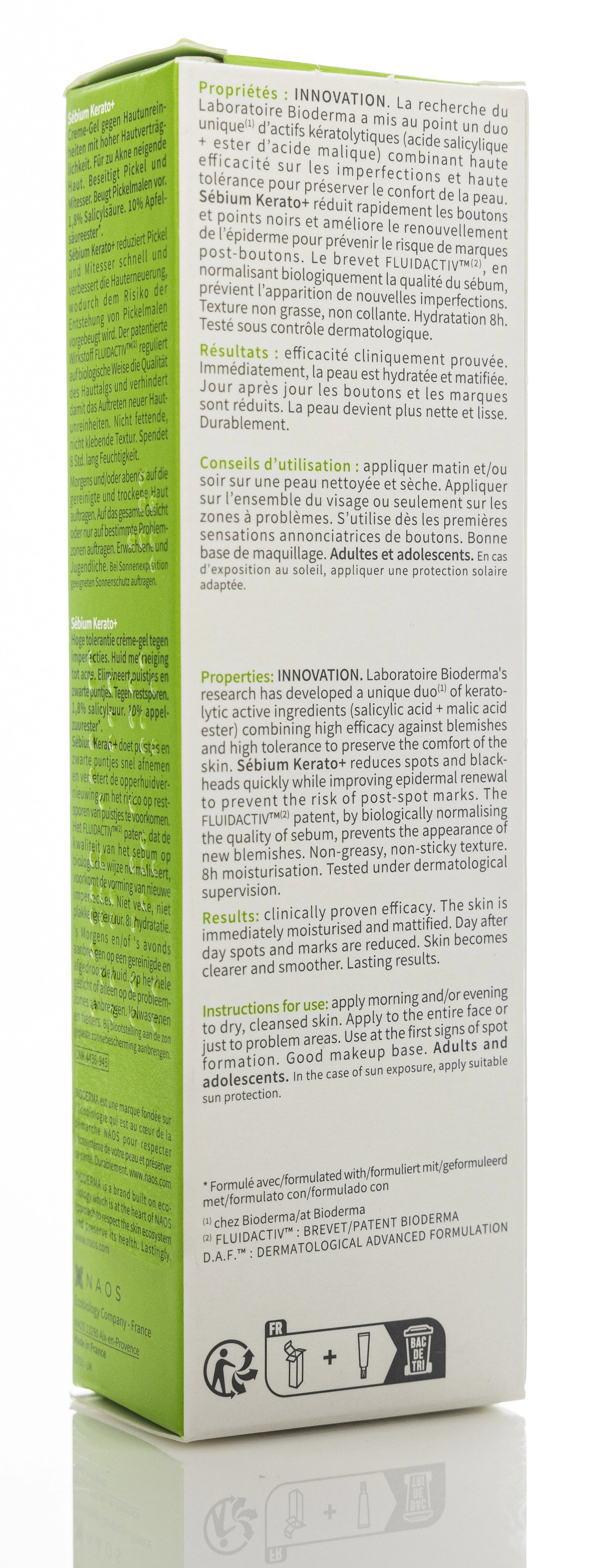 Bioderma Sébium Kerato+ Anti Blemish Gel Cream 30 Ml