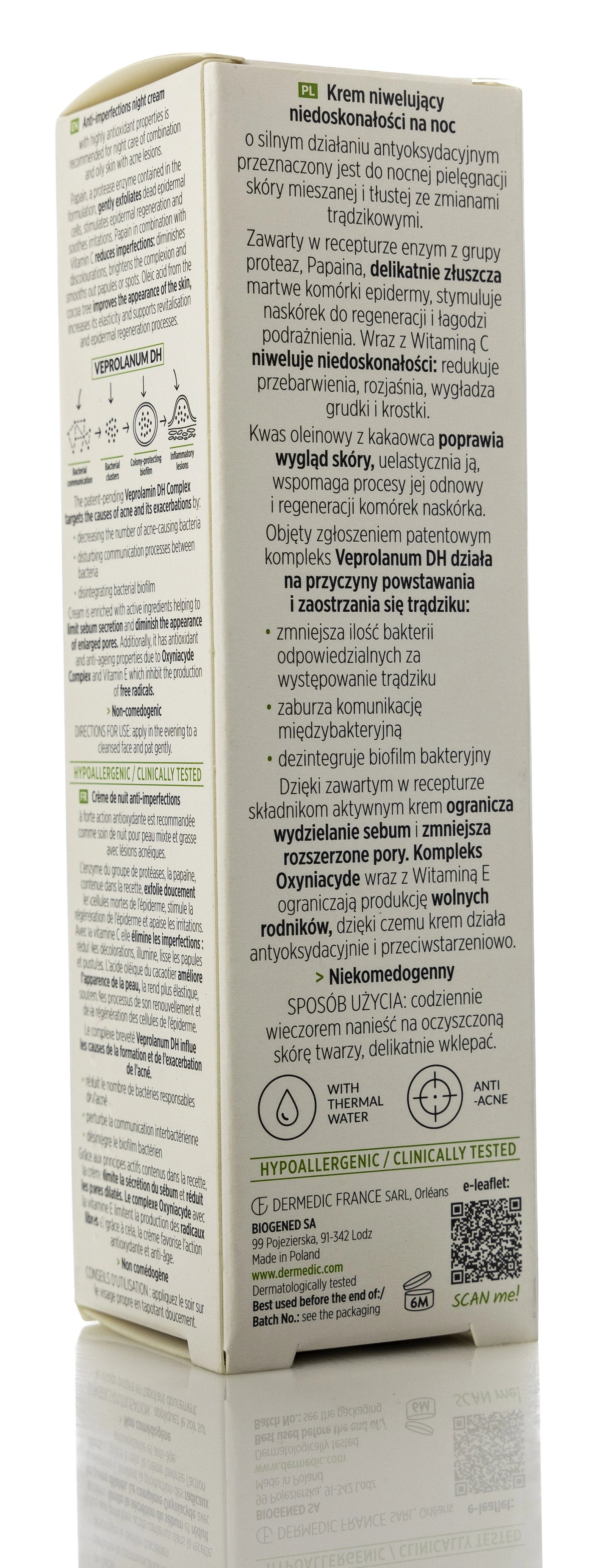 Dermedic Normacne Preventi Veprolanum DH Night Anti-Imperfections Night Cream 40 ml